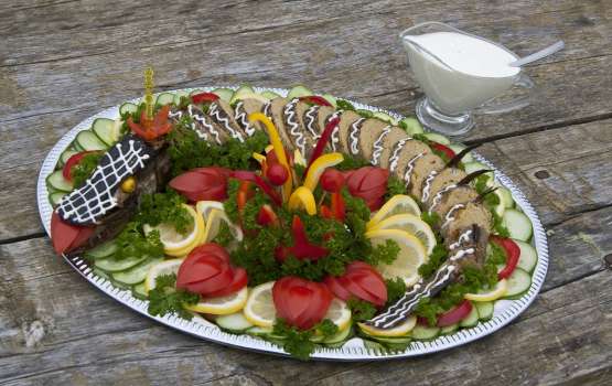 Roasted Stuffed pike